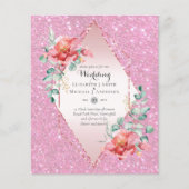 Red Floral roodbruin met lage begrotingGlitter Wed (Voorkant)