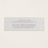 Red Floral Stud met juwelen kleine beeldkaart Mini Visitekaartjes (Achterkant)