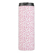 Red Floral Thermal Tumbler Thermosbeker (Achterkant)