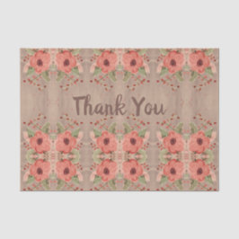 Red Floral Tissue paper Personalizeren Hartelijk d Tissuepapier
