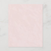 Red Floral Weddenschap met lage begroting (Achterkant)