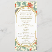 Red Florals with Green Leaves (Achterkant)