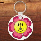 Red Flower Badminton Sleutelhanger (Voorkant)