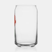 Red Flower Blikvorm Glas (Links)