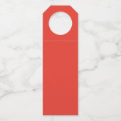 Red Flower Bottle Chiller – Personalized Wine Flessenhanger (Achterkant)