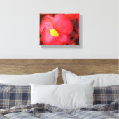 Red Flower Canvas Afdruk (Insitu (Slaapkamer))