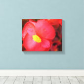 Red Flower Canvas Afdruk (Insitu (Houten vloer))