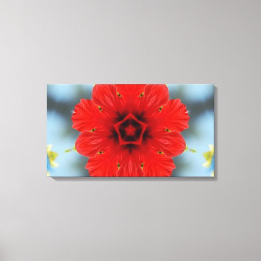 Red Flower Canvas Afdruk (Voorkant)