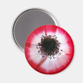 Red Flower Center Magnet (Voorkant / Achterkant)