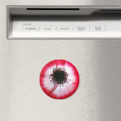 Red Flower Center Magnet (Insitu (Vaatwasser))