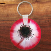 Red Flower Center Sleutelhanger (Voorkant)