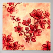 Red Flower Dance Poster (Voorkant)