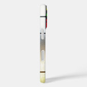 Red Flower Elegant Glas in lood Art Case-Mate iPhone Case (Achterkant / Rechts)