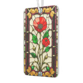 Red Flower Elegant Glas in lood Art Luchtverfrisser (Links)