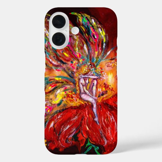 RED FLOWER FAIRY Fantasy Case-Mate iPhone Case (Achterkant)