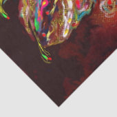 RED FLOWER FAIRY Fantasy Tissuepapier (Detail)