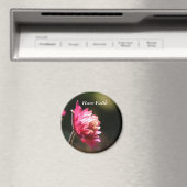 Red Flower Faith Inspirerend Magnet (Insitu (Vaatwasser))