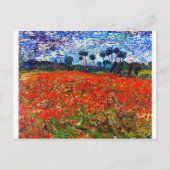 Red Flower Field, Van Gogh Briefkaart (Voorkant)