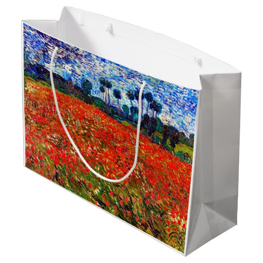 Red Flower Field, Van Gogh Groot Cadeauzakje (Achterkant Gekanteld)