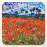 Red Flower Field, Van Gogh Kartonnen Onderzetters<br><div class="desc">Vincent Willem van Gogh (30 maart 1853 - 29 juli 1890) was een Nederlandse postimpressionist schilder die een van de beroemdste en invloedrijkste figuren in de geschiedenis van de Westerne kunst is. In iets meer dan 10 jaar creëerde hij ongeveer 2.100 kunstwerken, waaronder ongeveer 860 olieschilderijen, waarvan het grootste deel...</div>