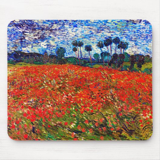 Red Flower Field, Van Gogh Muismat (Voorkant)