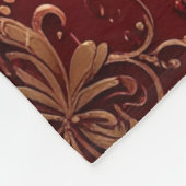 Red Flower Fleece Blanket (Hoek)
