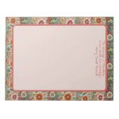 Red Flower Garden Friendship Quote Notitieblok (Voorkant)