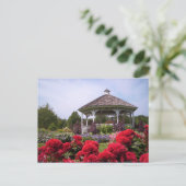 Red Flower Garden Gazebo, Mark Edward Westerfield Briefkaart (Staand voorkant)