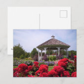 Red Flower Garden Gazebo, Mark Edward Westerfield Briefkaart (Voorkant / Achterkant)