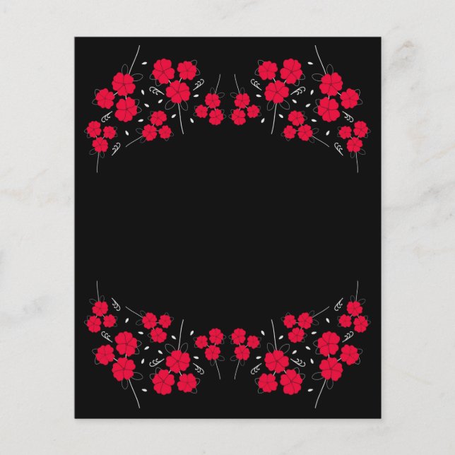 Red Flower Garland Scrapbook (Voorkant)