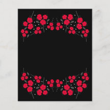 Red Flower Garland Scrapbook