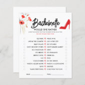 Red Flower-High-Hiel | Zou zij een beter speelspel (Voorkant / Achterkant)