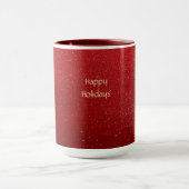 Red Flower Holiday Mug Mok (Midden)