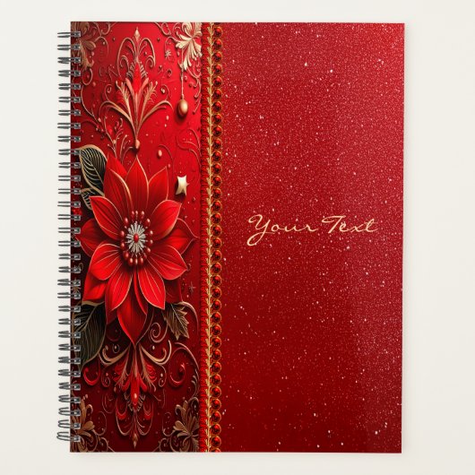 Red Flower Holiday Planner (Voorkant)
