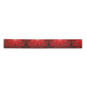 Red Flower Holiday Satin Ribbon Satijnen Lint (Voorkant)