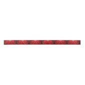 Red Flower Holiday Satin Ribbon Satijnen Lint (Voorkant)