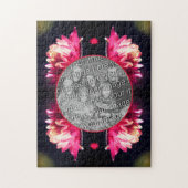 Red Flower in Sunlight Lijst Uw foto toevoegen Legpuzzel (Verticaal)