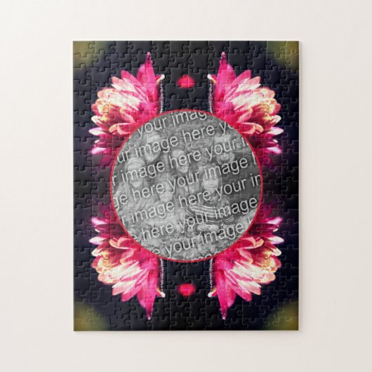 Red Flower in Sunlight Lijst Uw foto toevoegen Legpuzzel (Verticaal)