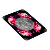 Red Flower in Sunlight Lijst Uw foto toevoegen Magneet (Rechterzijde)