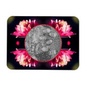 Red Flower in Sunlight Lijst Uw foto toevoegen Magneet (Horizontaal)