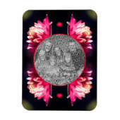 Red Flower in Sunlight Lijst Uw foto toevoegen Magneet (Verticaal)