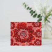 Red Flower Journey - Fantasy Worship World Briefkaart (Staand voorkant)