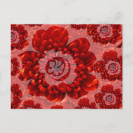 Red Flower Journey - Fantasy Worship World Briefkaart