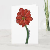 Red Flower Kaart (Voorkant)