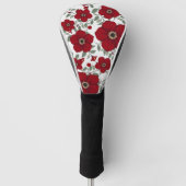 Red Flower Mode Golfheadcover (Voorkant)