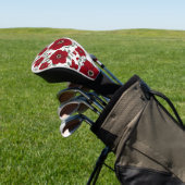Red Flower Mode Golfheadcover (Insitu)