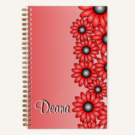 Red Flower Notitieboek voor Kantoor, School