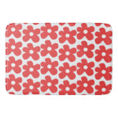 Red Flower pattern Badmat (Voorkant)