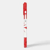 Red Flower Pattern Hoesje-Mate Samsung Galaxy Hoes (Achterkant / Links)