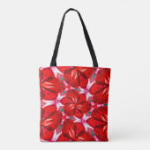 Red Flower Plumeria Pattern Tote Bag (Achterkant)